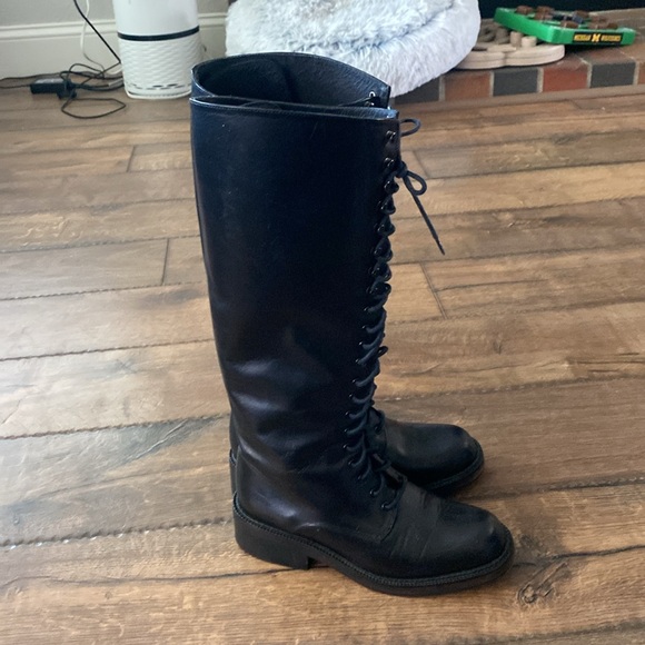 Charles David Lace Up Boots - Picture 2 of 10